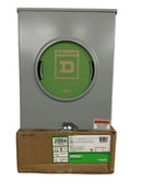 Square D UHTRS212B 200 Amp 1 PH 3 Wire 600V Meter Socket 14 1/4" x 11 1/4"