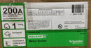Square D UHTRS212B 200 Amp 1 PH 3 Wire 600V Meter Socket 14 1/4" x 11 1/4"