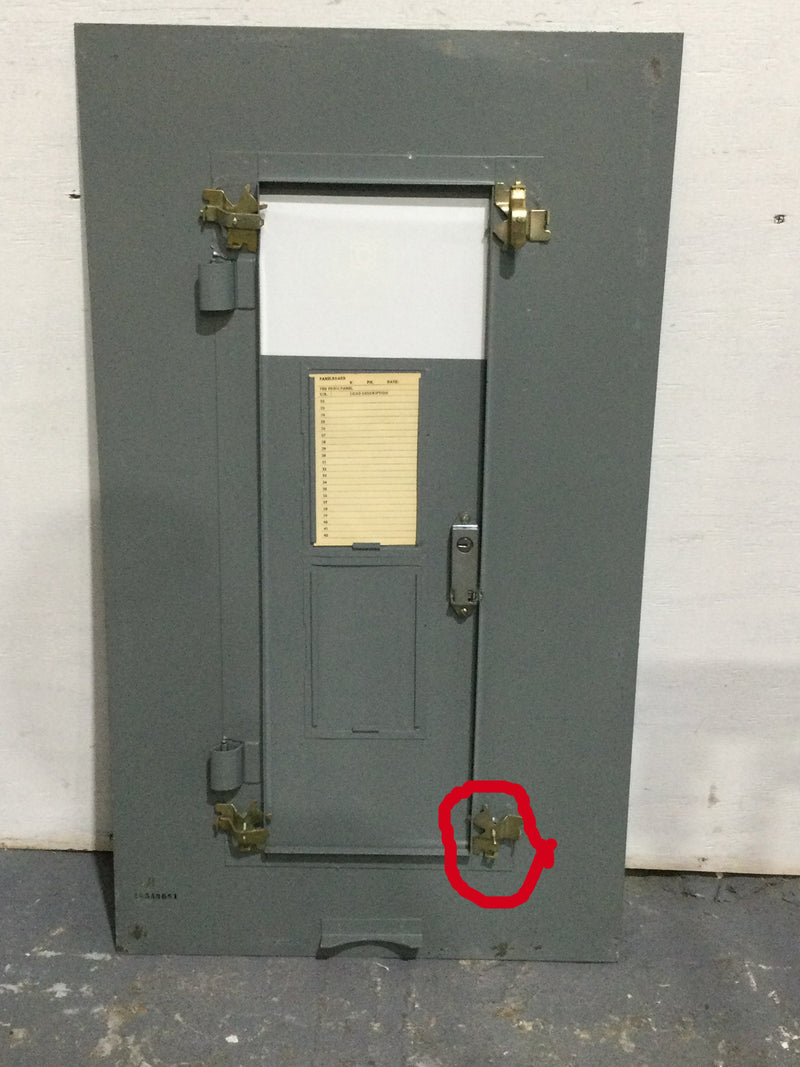 Square D Electric Cabinet Front 200-225 Amp NQOB/QOB Commercial Panelboard Cover/Door Only 35 1/4" x 20 1/8"