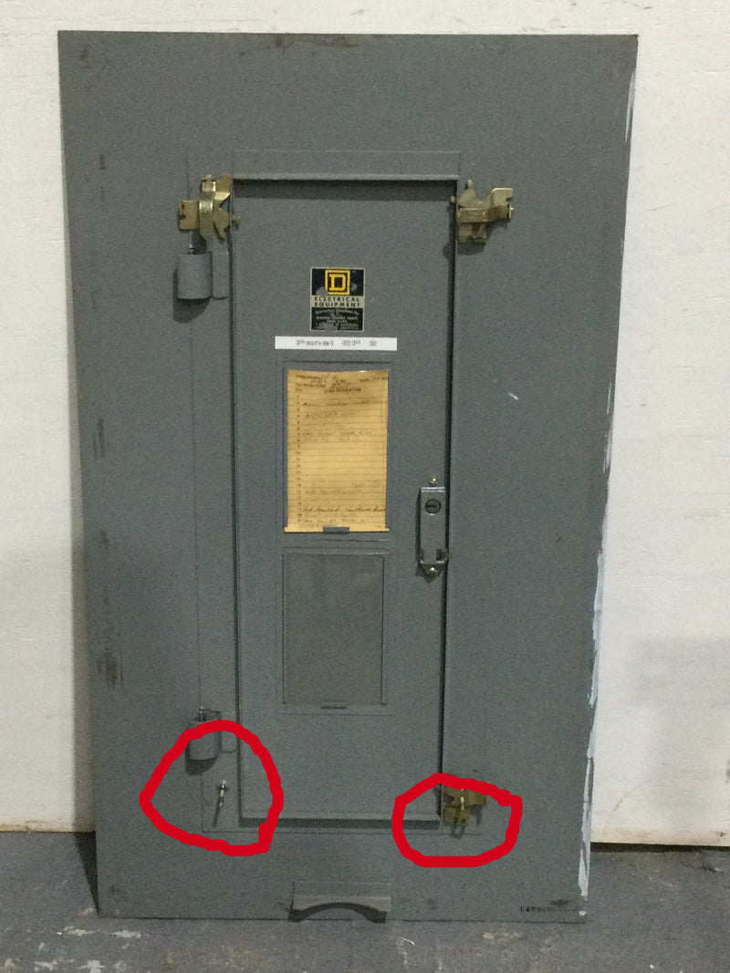 Square D Electric Cabinet Front 200-225 Amp NQOB/QOB Commercial Panelboard Cover/Door Only 35 1/4" x 20 1/8"