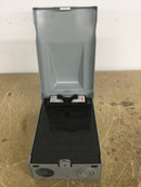 Eaton DPF222R Fusible AC Disconnect Single Phase 2 Wire 60 Amp 240VAC Type DPF 5" x 8.5"