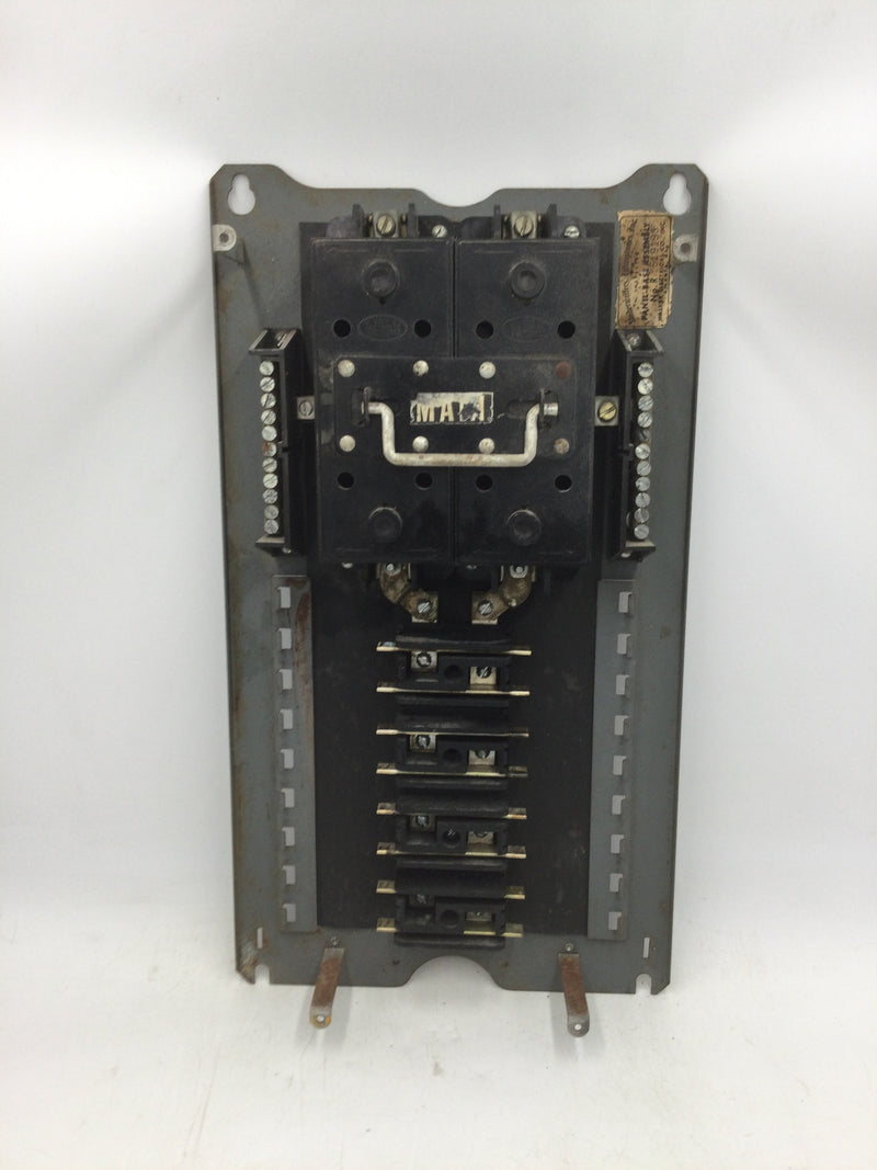 ITE Walker/Weco P1002A 100A 240VAC Single Phase 7 1/2Hp 10 Circuit Fuse Panel Interior