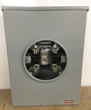 Eaton UNRRS213BEUSE Meter Socket, 3 5/16 in hub opening, 200A, Overhead, Hub opening, #6-350 kcmil, Four-jaw, Single-phase, #6-350 kcmil, Sockets:1, Three-wire, Ring, 600V