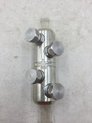 Power Connectors PCS11 Mechanical Shear Bolt in Line Connector 4 Bolt 3/4" for 4/0 to 500 KCMIL Cable
