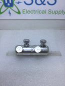 Power Connectors PCS11 Mechanical Shear Bolt in Line Connector 4 Bolt 3/4" for 4/0 to 500 KCMIL Cable