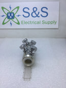 Power Connectors PCS11 Mechanical Shear Bolt in Line Connector 4 Bolt 3/4" for 4/0 to 500 KCMIL Cable