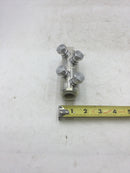 Power Connectors PCS11 Mechanical Shear Bolt in Line Connector 4 Bolt 3/4" for 4/0 to 500 KCMIL Cable