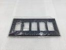 Cooper Wiring PJ265BK 5 Gang Unbreakable Decora Style Plate in Black (Box of 10)
