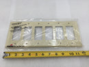 Cooper Wiring PJ266V 6 Gang Unbreakable Decora Style Plate in Ivory (Box of 10)
