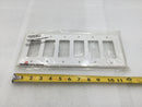 Cooper Wiring PJ266W 5 Gang Unbreakable Decora Style Plate in White (Box of 8)