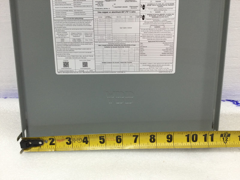 ABB TLMQ612RCU 125A 6 Space 12 Circuit Outdoor COVER ONLY 11 5/8" x 11 1/8"