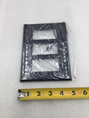 Cooper Wiring PJ263BK 3 Gang Unbreakable Decora Style Plate in Black (Box of 14)