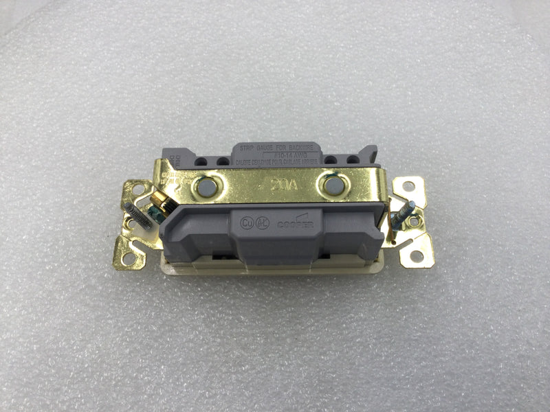 Cooper 7621V-BOX 20 Amp 1 Pole 120/277V Decorator Switch