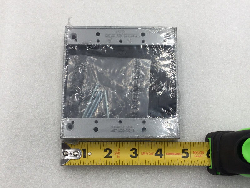 Bell Outdoor 5407-0 Two-Gang Box Extension - Gray