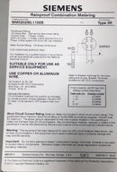 Siemens MM0202ML1100S 100 Amp 1PH 3 Wire 120/240V Meter Main Combination