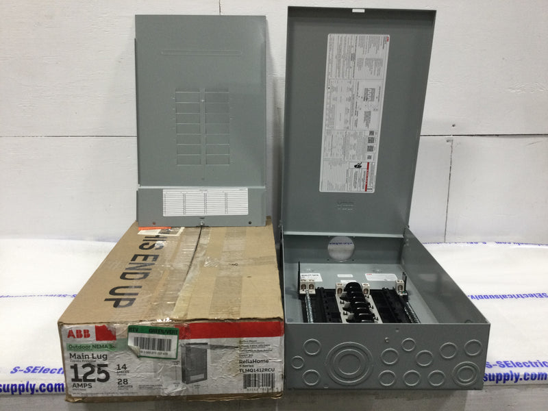ABB TLMQ1412RCU 125A 24 Circuit 1PH 3W Surface Mount Main Lug Load Center