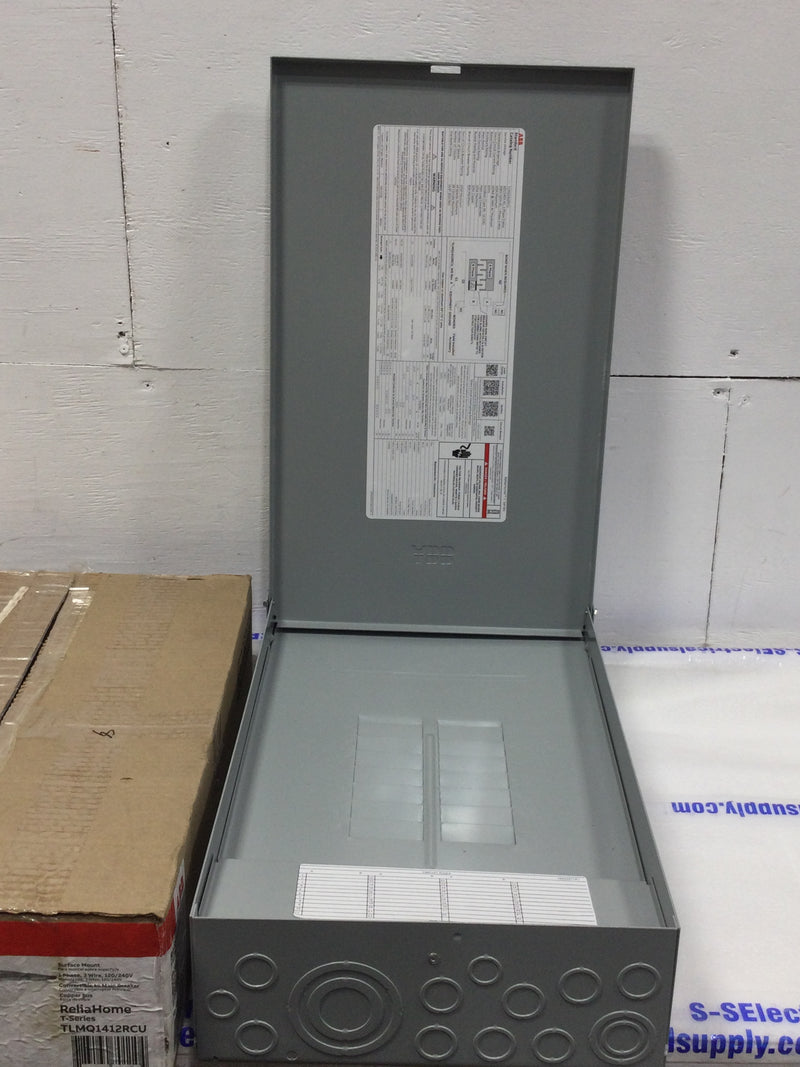 ABB TLMQ1412RCU 125A 24 Circuit 1PH 3W Surface Mount Main Lug Load Center