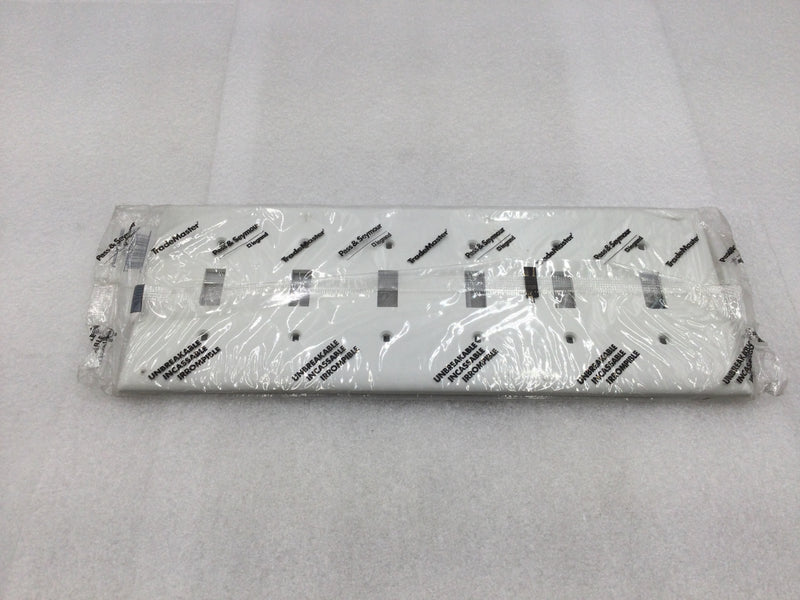 Pass & Seymour/Legrand TP6-W 6 Gang Toggle Switch Wall Plate in White