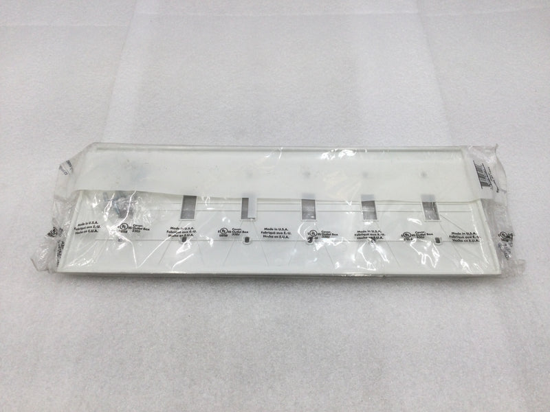 Pass & Seymour/Legrand TP6-W 6 Gang Toggle Switch Wall Plate in White