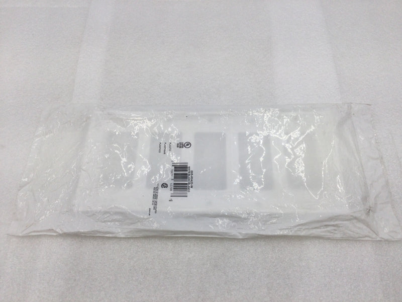 Leviton 005-80423-W 5 Gang Decora Wall Device Plate in White