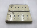 Cooper Wiring PJ5V 5 Gang Unbreakable Toggle Switch Plate in Ivory (Lot of 10)