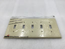 Cooper Wiring PJ5V 5 Gang Unbreakable Toggle Switch Plate in Ivory (Lot of 10)