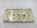 Cooper Wiring PJ5V 5 Gang Unbreakable Toggle Switch Plate in Ivory (Lot of 10)