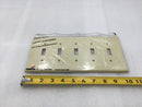 Cooper Wiring PJ5V 5 Gang Unbreakable Toggle Switch Plate in Ivory (Lot of 10)