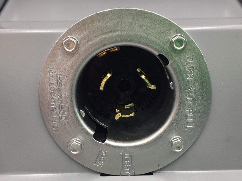 GE/General Electric T050N 50 Amp 1PH 120/240V Twist Lock Power Inlet