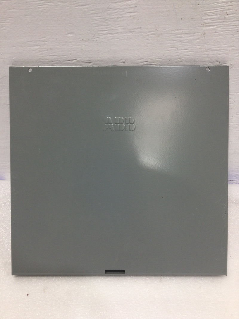 ABB TLMQ812RCU 125 Amp 8 Space 120/240V Outdoor Cover Only 11 5/8" x 11 1/8"