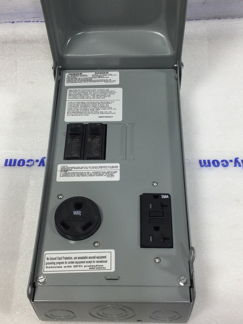 Midwest U041C010P 70A 120/240V 1Ph 3W Model 2 Nema 3R Enclosure 14 1/8" x 6 5/8"