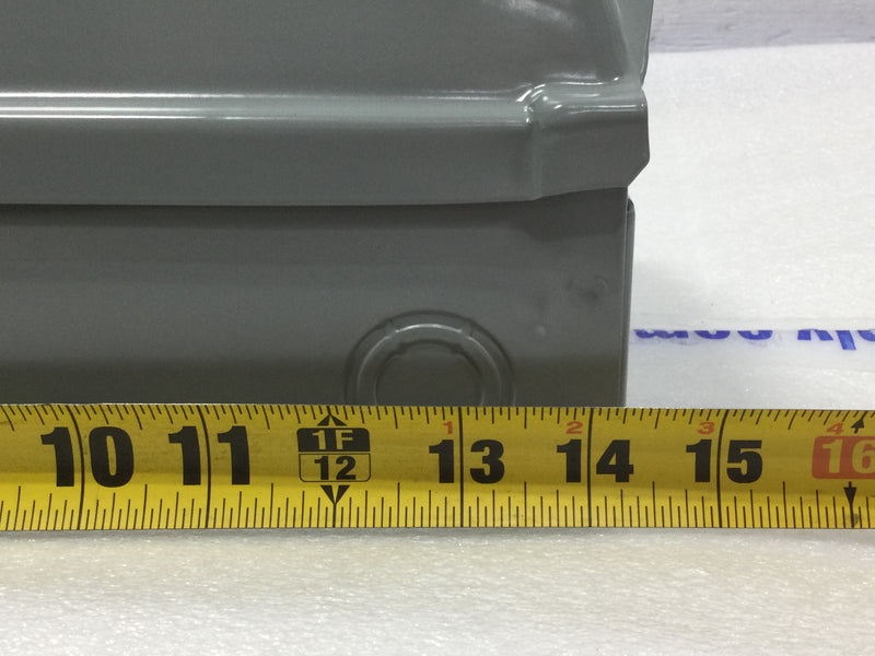 Midwest U041C010P 70A 120/240V 1Ph 3W Model 2 Nema 3R Enclosure 14 1/8" x 6 5/8"