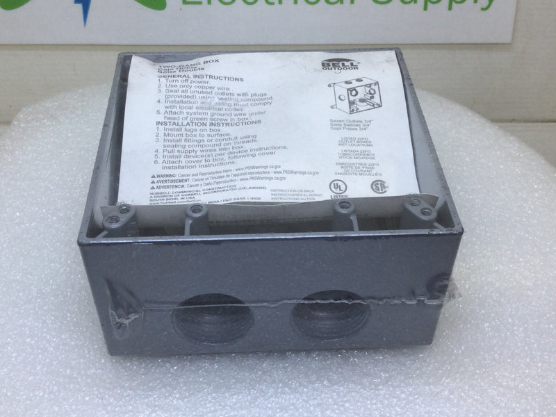 Bell Outdoor 5346-0 Two Gang Box
