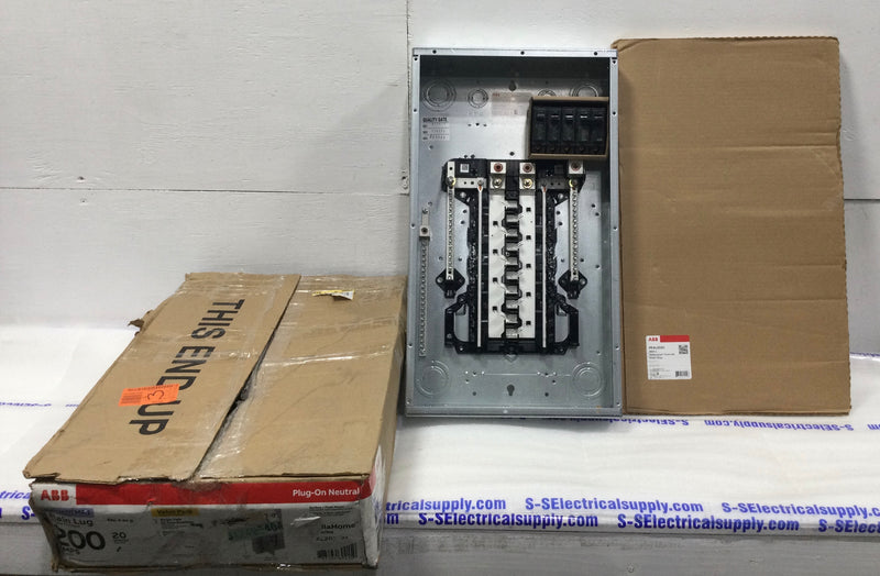 ABB PAL2020PA 200 Amp 20 Space/40 Circuit 1PH 240V Main Lug Load Center