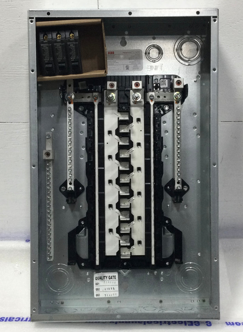 ABB PAL2412PA 125 Amps 24 Space/48 Circuit 1PH 240V PON Main Lug Load Center
