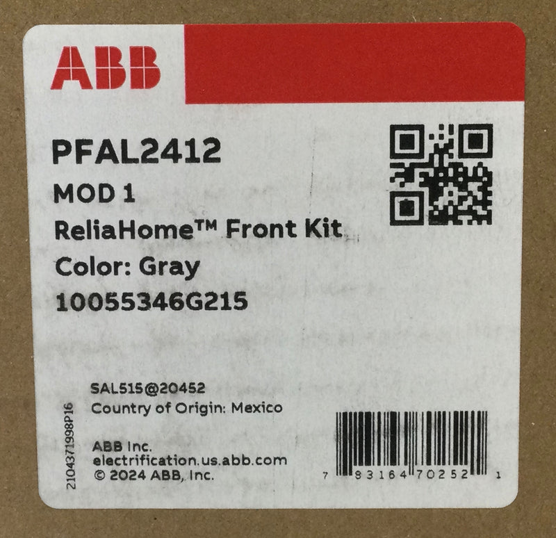 ABB PAL2412PA 125 Amps 24 Space/48 Circuit 1PH 240V PON Main Lug Load Center