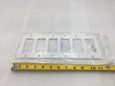 Leviton 005-80436-W 6 Gang Decora Wall Device Plate in White