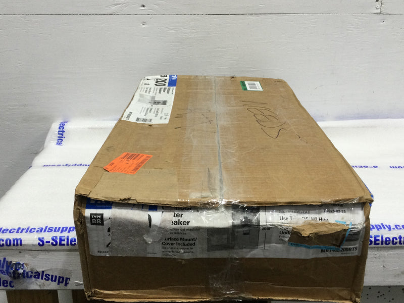 Eaton MBT48B200BTS 200 Amp 4 Space 120/240V Type BR Outdoor Meter Breaker Panel