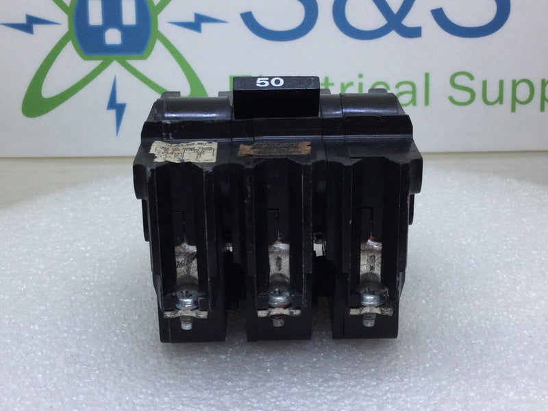 American NB350 50 Amp 3 Pole 240V Bolt on Circuit Breaker