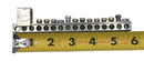 Ilsco NB22 AL9CU 16 Position 4-14 AWG Grounding Bar 5 5/8" x 3/8"