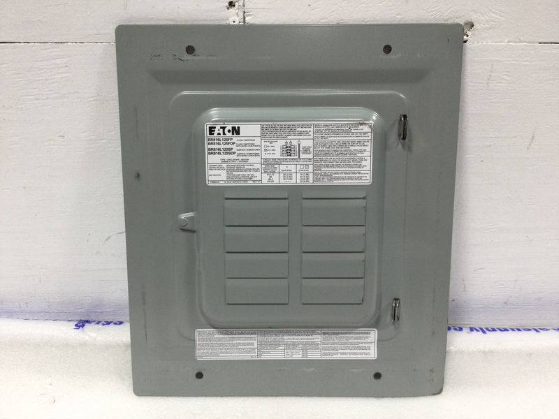 Eaton BR816L125FP 125A 120/240V 8 Space Flush Door 12 1/4" x 14 1/8" - Flaw