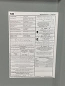 ABB TLMQ1212PAG 125 Amp 14 Space 1PH 120/240V Main Lug Load Center - Flaw