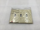 Cooper Wiring PJ3V 3 Gang Unbreakable Toggle Switch Plate in Ivory (Lot of 8)