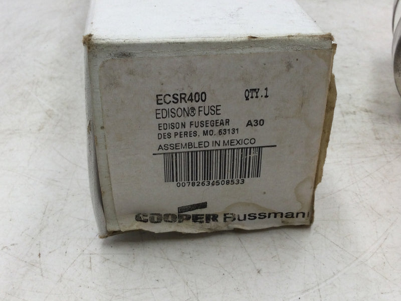 Edison/Cooper-Bussmann ECSR400 400 Amp 600VAC 300VDC Time Delay Fuse Dual Element Current Limiting Class RK5