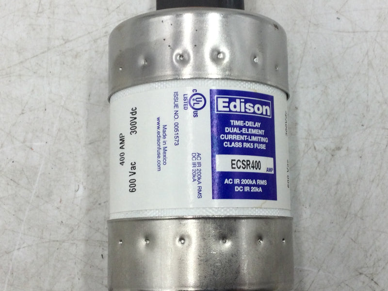 Edison/Cooper-Bussmann ECSR400 400 Amp 600V Class RK5 Fuse
