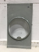 Meter Socket Cover Only Ring Type w/Top Right & Bottom Brackets 13 1/8" x 7 1/4"