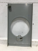 Meter Socket Cover Only Ring Type w/Top Right & Bottom Brackets 13 1/8" x 7 1/4"