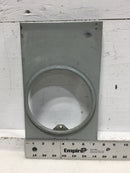 Meter Socket Cover Only Ring Type w/Top Right & Bottom Brackets 13 1/8" x 7 1/4"