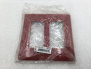 Hubbell NP262R 2 Gang Unbreakable Decora Style Plate in Red (Lot of 9)