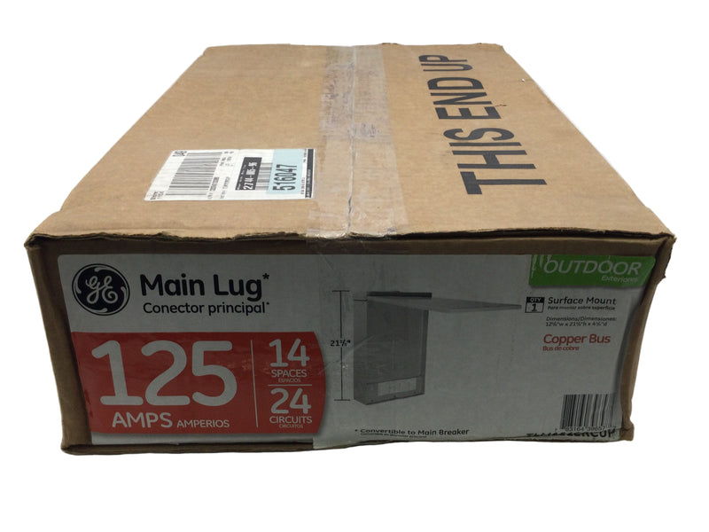 General Electric TLM1212RCUP 125 Amp 14 Space 120/240V Main Lug Load Center